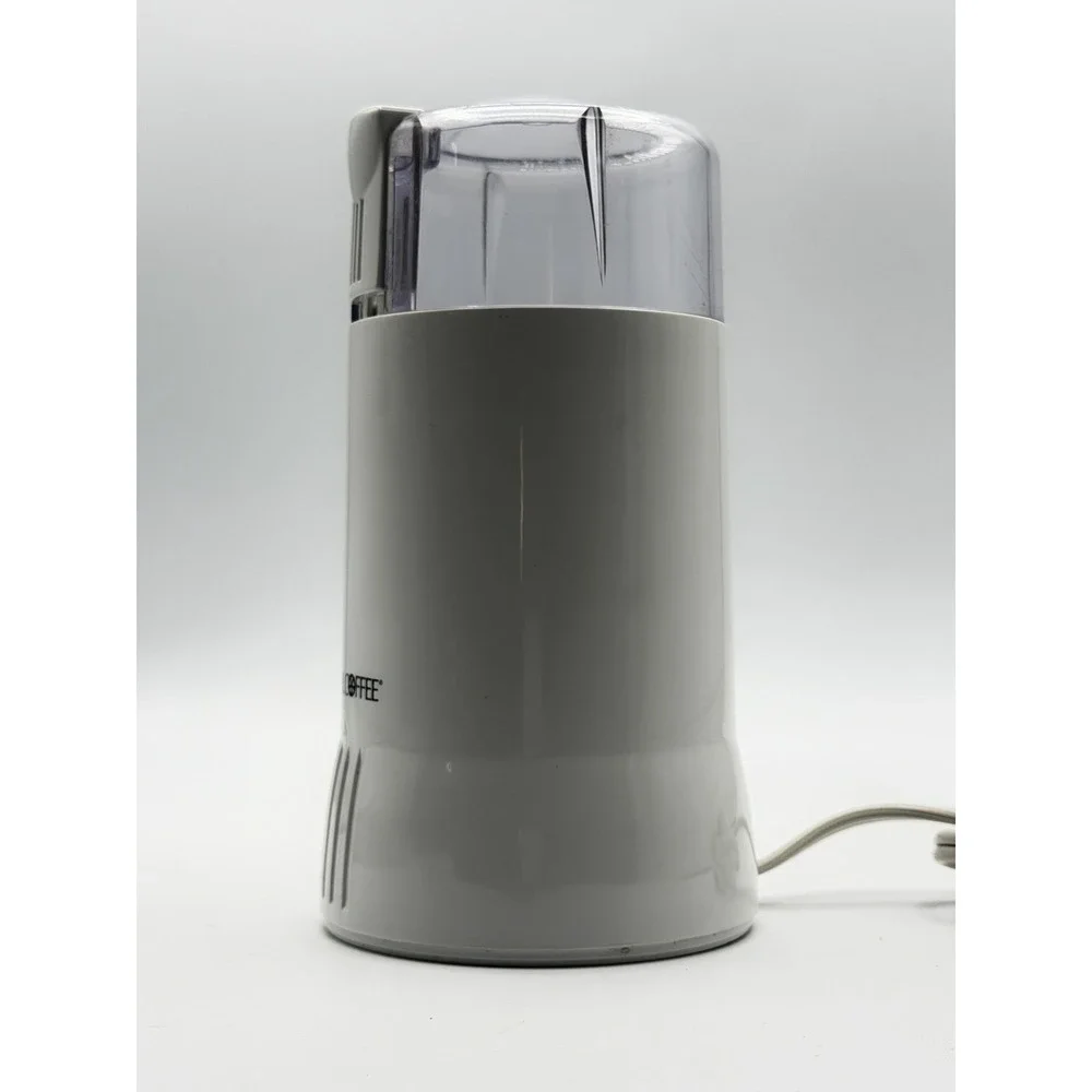 Mr. Coffee Model IDS 55 Electric Coffee or Spice Grinder White Works